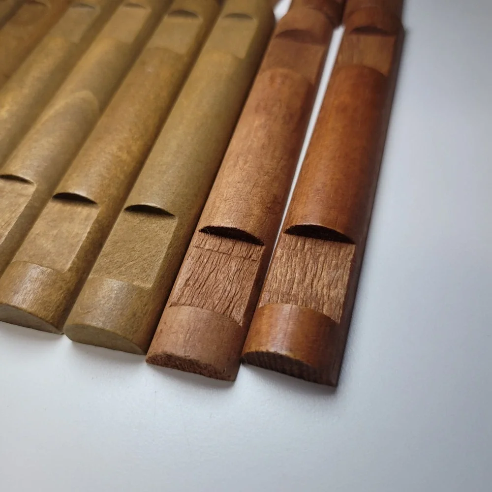 Lincoln Logs Flat Short Replacement Pcs 20 Count Brown Wood Building Toy Parts